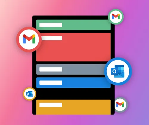 A calendar app mockup with other calendar app logos
