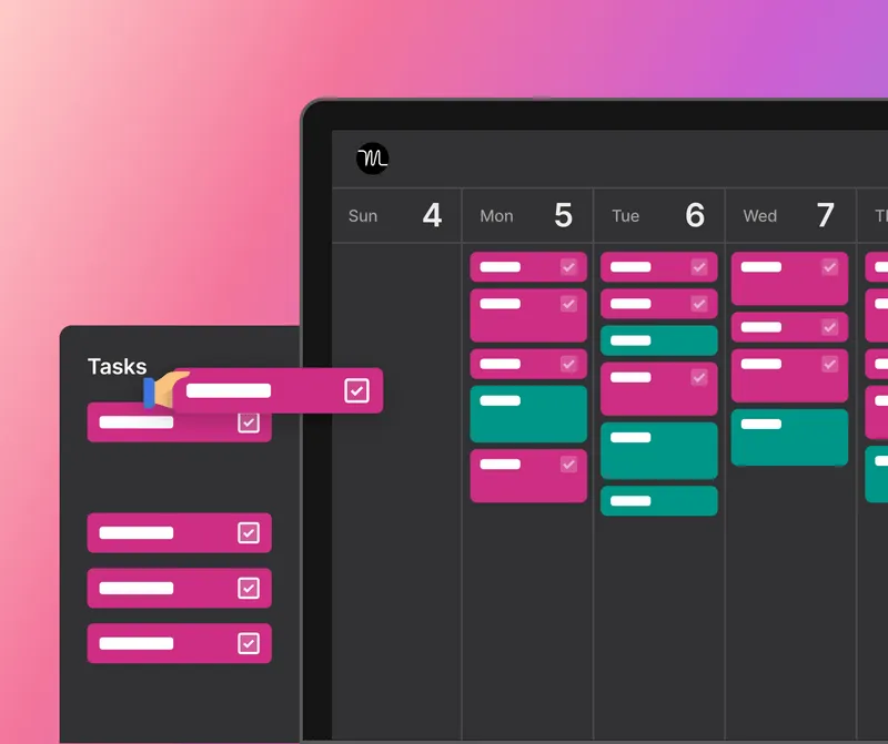 Motion automatically plans your schedule